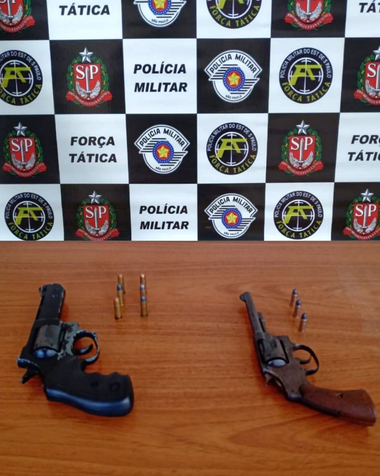 Armas apreendidas em Araçatuba - Divulgação/ Polícia Militar
