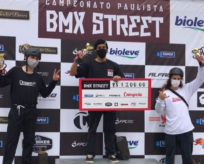 Daniel Boso Alves foi terceiro colocado na 1ª etapa do campeonato Paulista de BMX Street