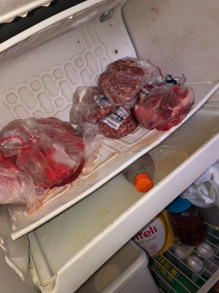 carne descongelada
