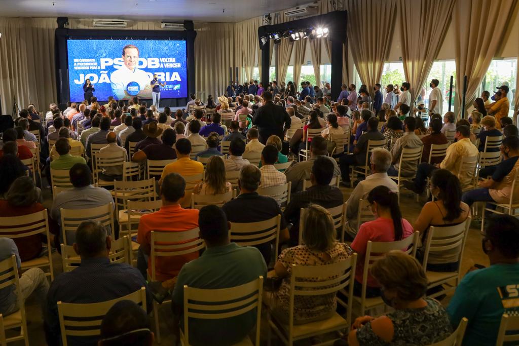 Dória se reúne com 400 fliados em Araçatuba em busca de apoio para as prévias do PSDB - Foto: Divulgação