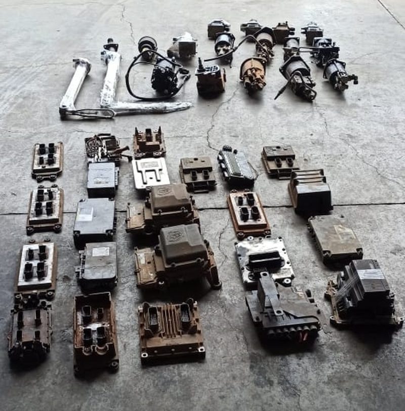 Polícia Civil de Jales (SP) deflagrou nova fase de operação de investiga organização especializada em furtos de peças de caminhões — Foto: Polícia Civil/Divulgação