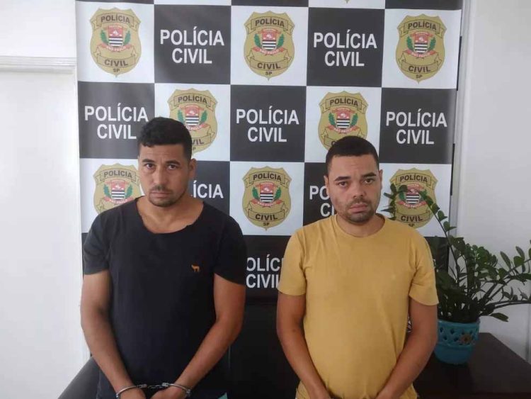 Suspeitos presos por aplicar golpes contra idosos em Novo Horizonte (SP). Foto: Reprodução G1