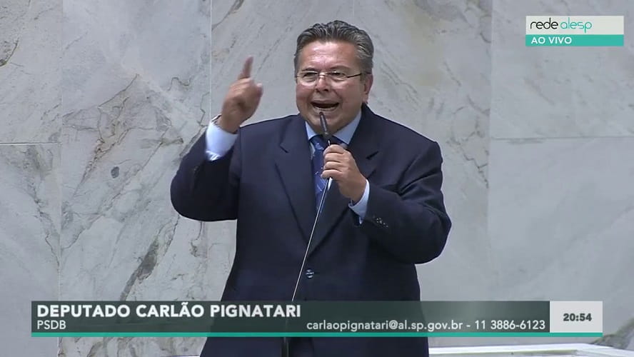 Presidente da Assembleia Legislativa do Estado (Alesp), Carlão Pignatari (PSDB)/ Foto: Alesp/ Reprodução