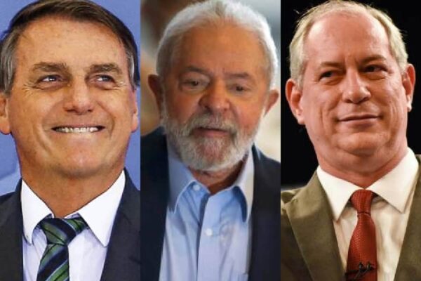 Eleições 2022: Lula tem 45%, Bolsonaro 34% e Ciro Gomes 9%, diz pesquisa Ipespe