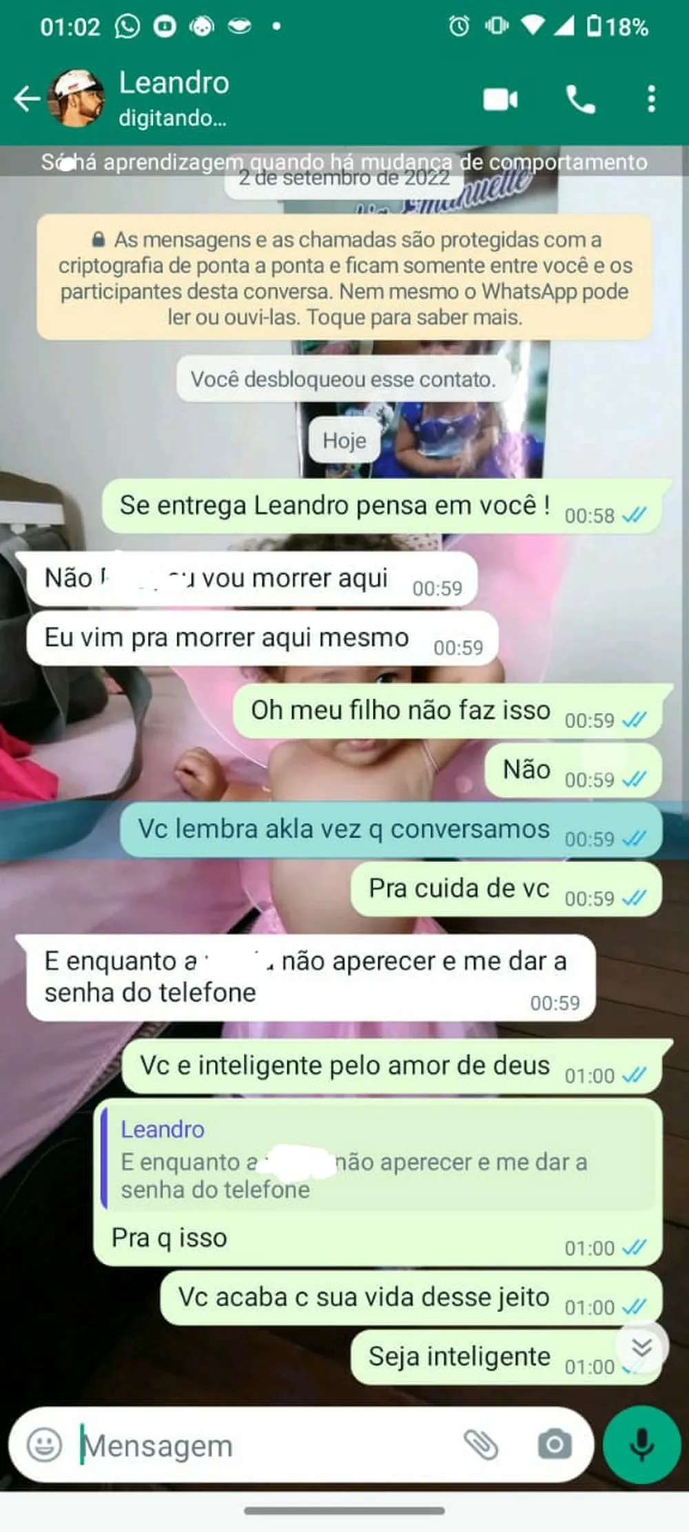 conversa sequestrador