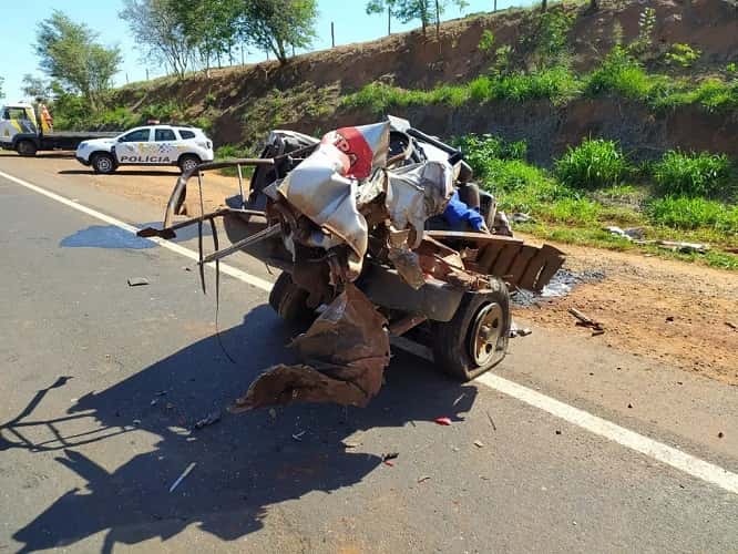 Acidente aconteceu em rodovia de Auriflama — Foto: Arquivo pessoal