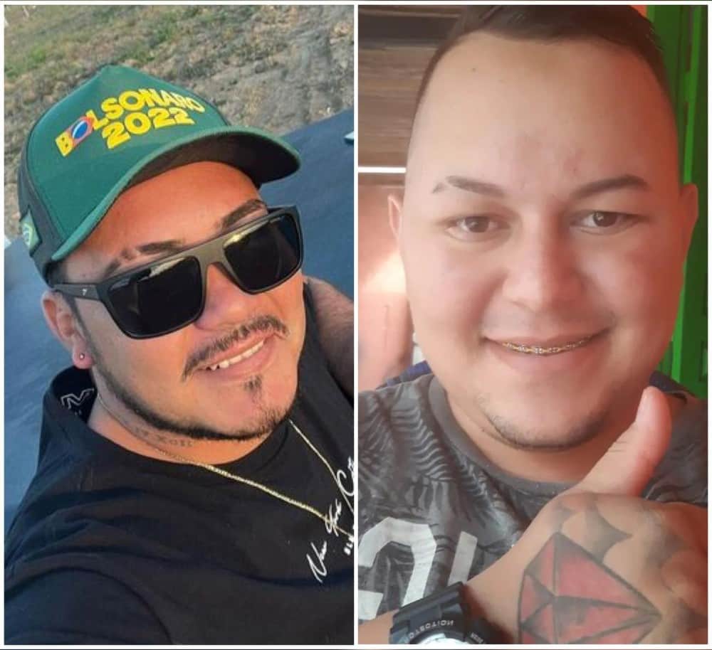 Edgar Ricardo de Oliveira, de 30 anos, e Ezequias Souza Ribeiro, de 27 anos, foram identificado como os autores do crime — Foto: Reprodução