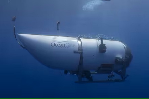 Submarino da OceanGate desapareceu em expedição para visitar destroços do Titanic. Imagem ilustrativa — Foto: @oceangate/Instagram/Reprodução