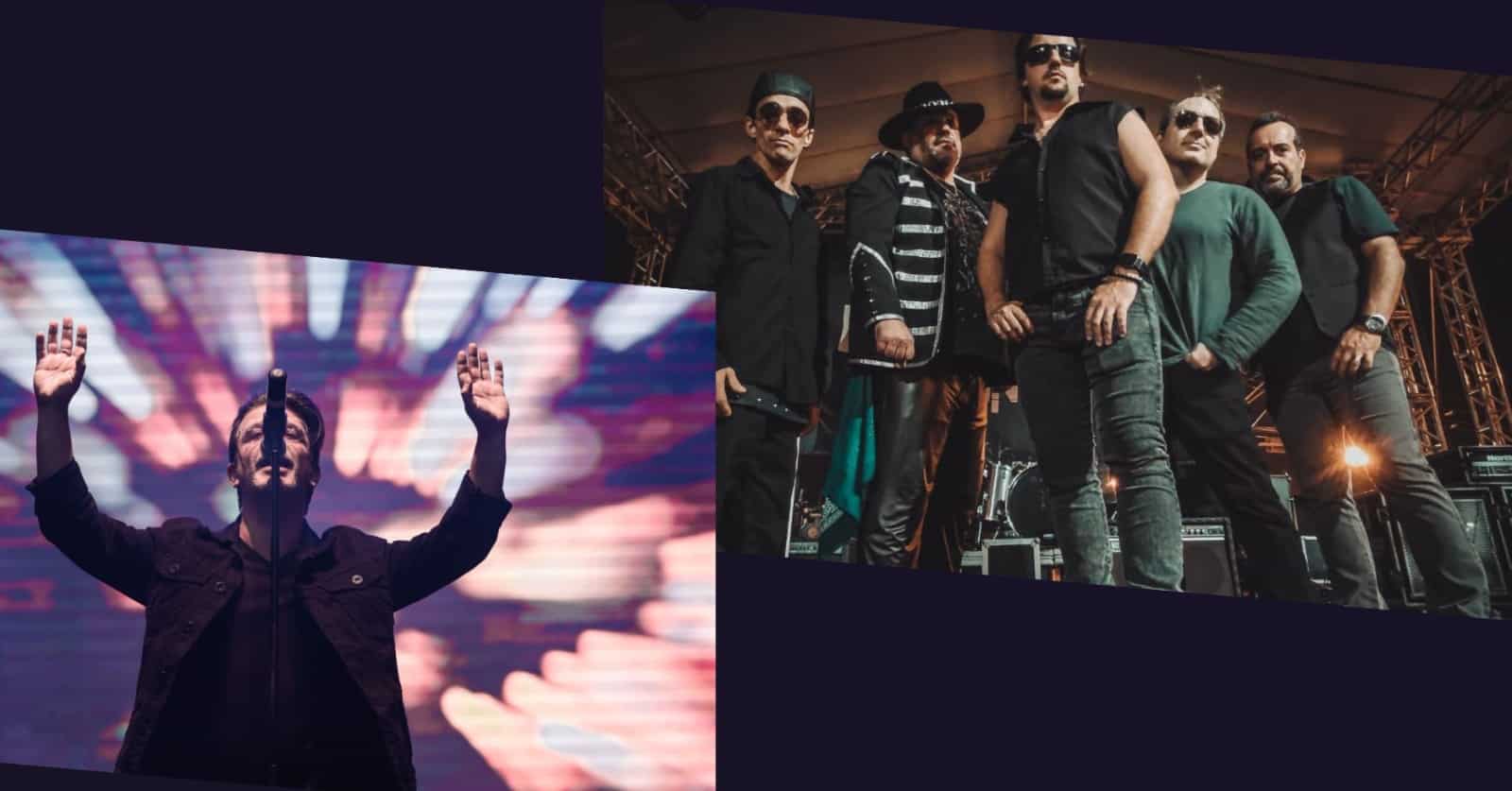 As bandas cover do U2 e Bon Jovi se apresentam para celebrar o Dia do Rock - Foto: Divulgação
