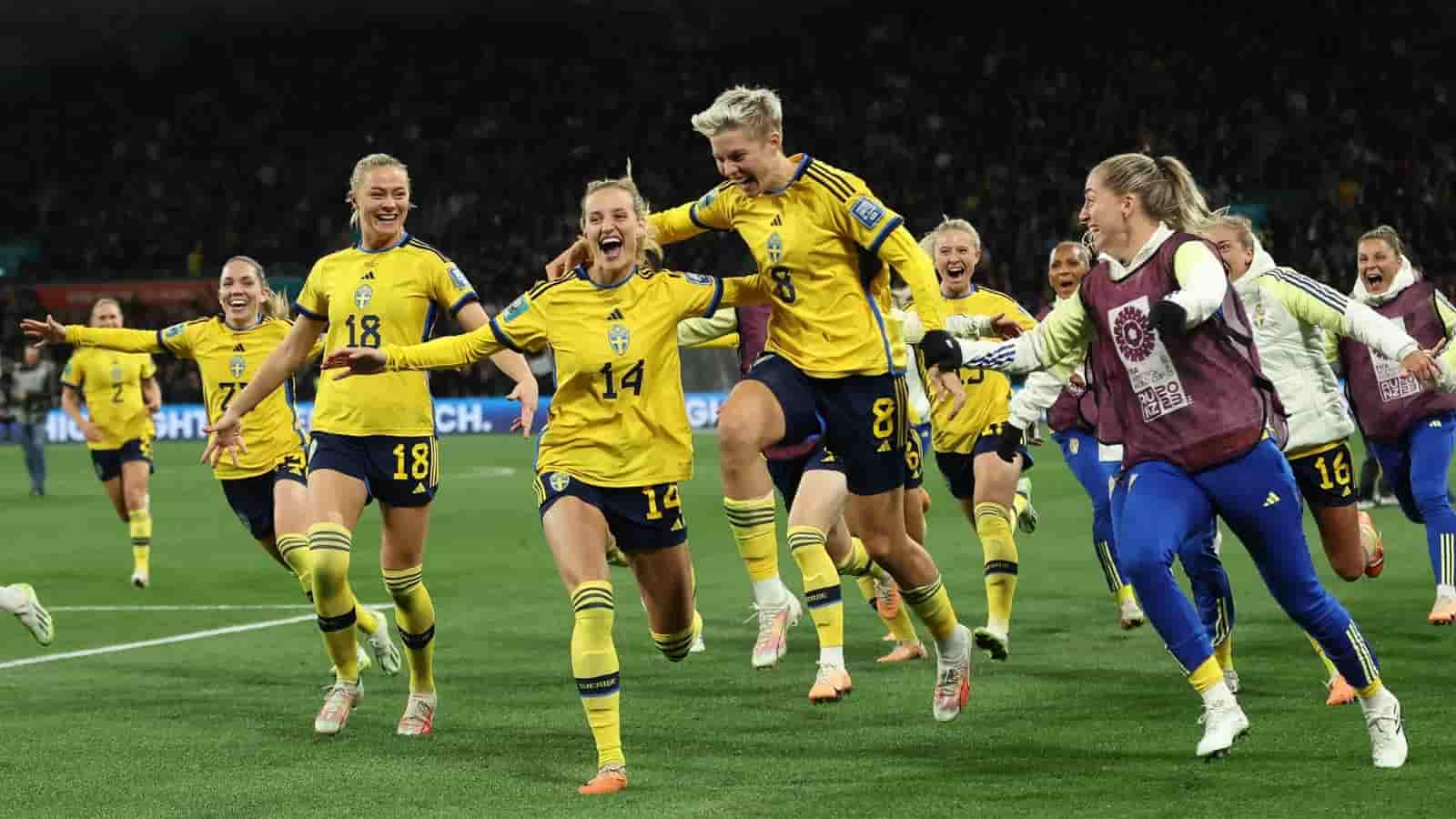 O triunfo das suecas foi garantido em um triunfo de 5 a 4 nas penalidades máximas - Foto: Divulgação/Fifa