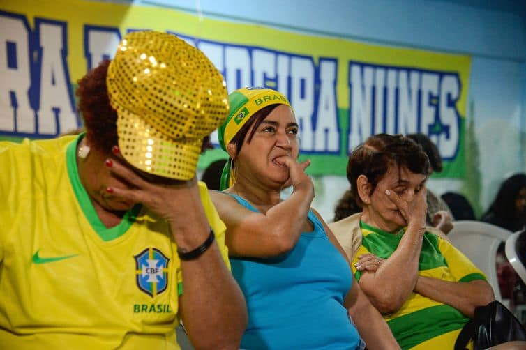 No Rio, tensão e tristeza marcaram a torcida que viu o Brasil ser eliminado diante da Jamaica  foto- Tomaz Silva/Agência Brasil