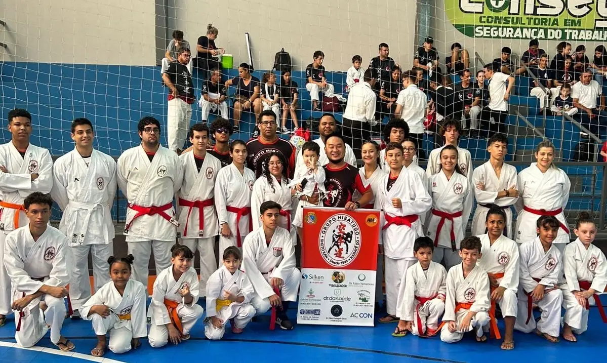 equipe de karate de Aracatuba