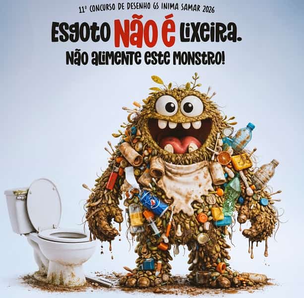 SAMAR realiza premiação do 11º Concurso de Desenho no dia 02 de junho Cartaz MONSTRO 2026 1 1