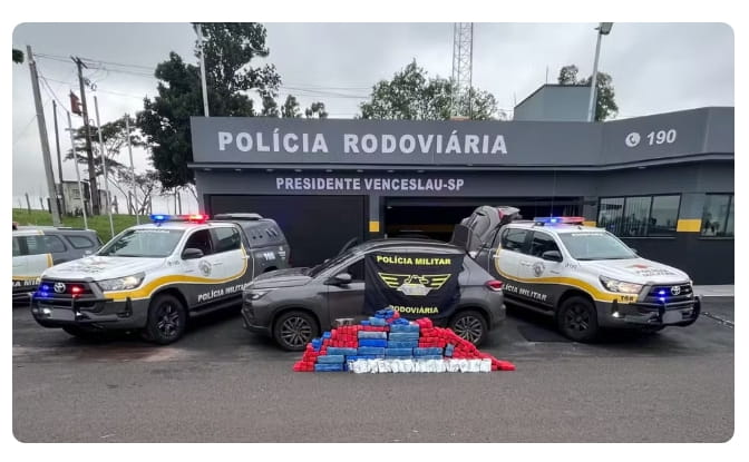 Homem é preso com quase 300 kg de drogas em rodovia de SP apreens drogas