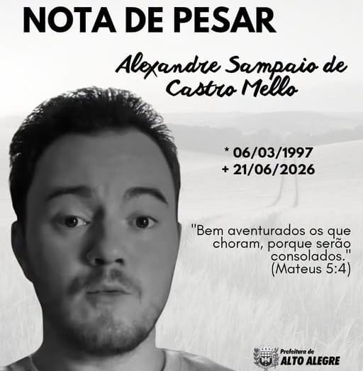 Acidente mata funcionário da Prefeitura de Alto Alegre em rodovia da região pesar luto
