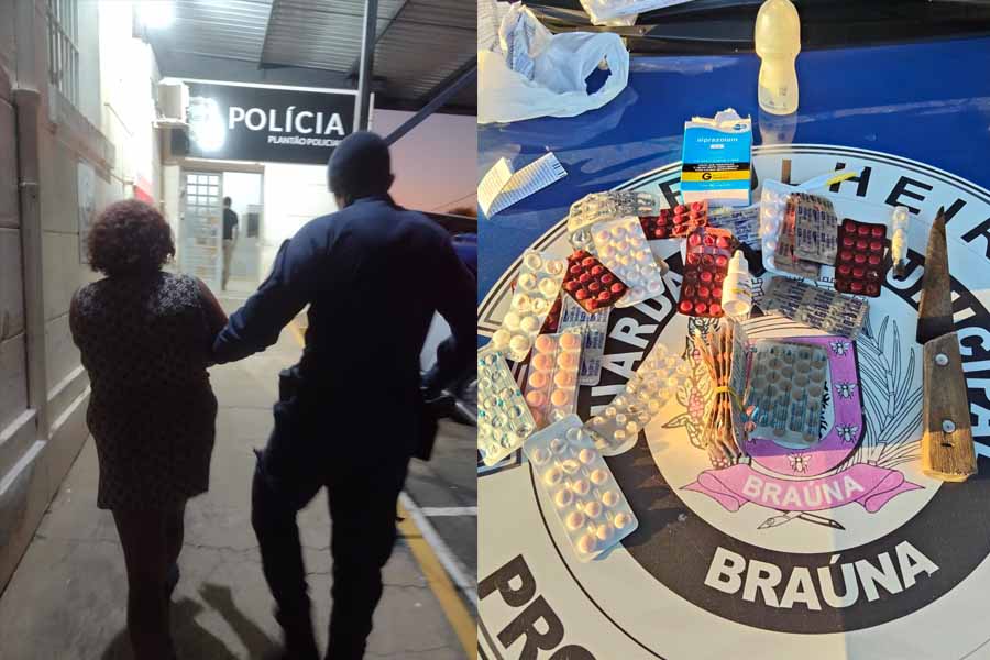 Mulher grávida é detida após ameaçar companheiro com faca e desacatar GCMs prisao brasuna