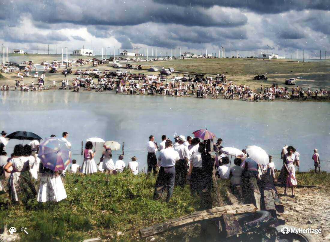 Quando a rotatória da Brasília era uma represa de lazer em Araçatuba (Foto: Reprodução/Grupo no Facebook Memórias de Araçatuba)