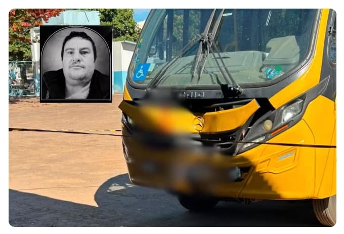 Servidor morre ao tentar conter micro-ônibus sem freio no interior de SP Foto: TV Tem/ Reprodução