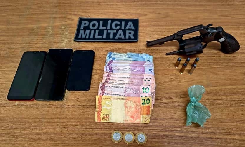 Mãe denuncia filho de 16 anos e PM apreende arma e drogas em Araçatuba arma drogas PM