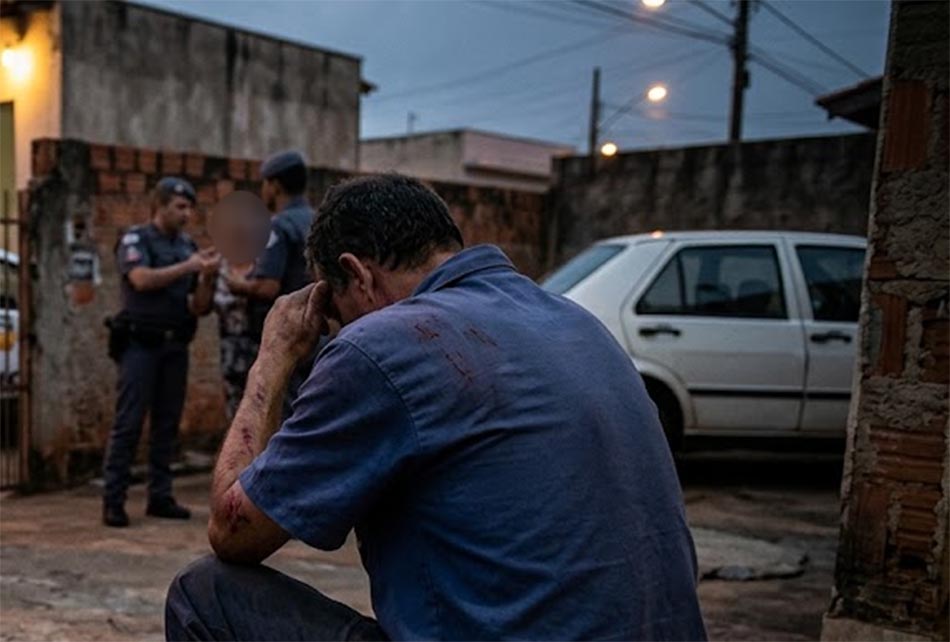 Homem é espancado por companheira e dois enteados Imagem ilustrativa/IA