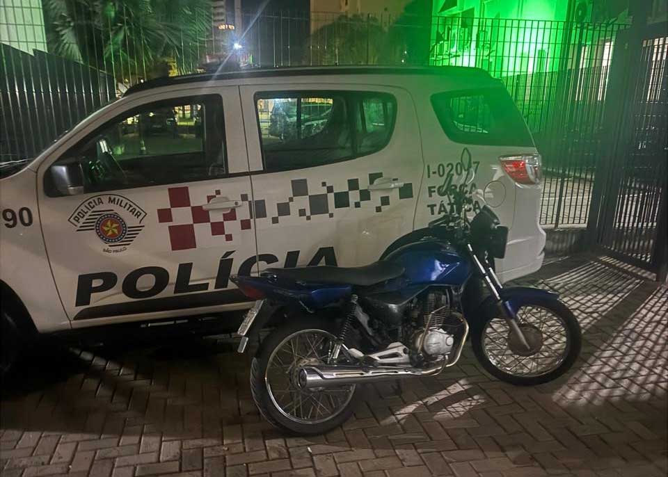 Força Tática prende homem com moto adulterada em Araçatuba moto adulterada