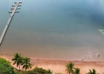 Naufragio ocorreu próximo a prainha do Sol em Rubinéia. Foto: divulgação
