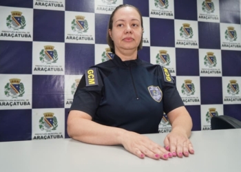 Guarda municipal de carreira há 25 anos, Taísa Gabriela é a primeira mulher a assumir o comando-geral da corporação em Araçatuba