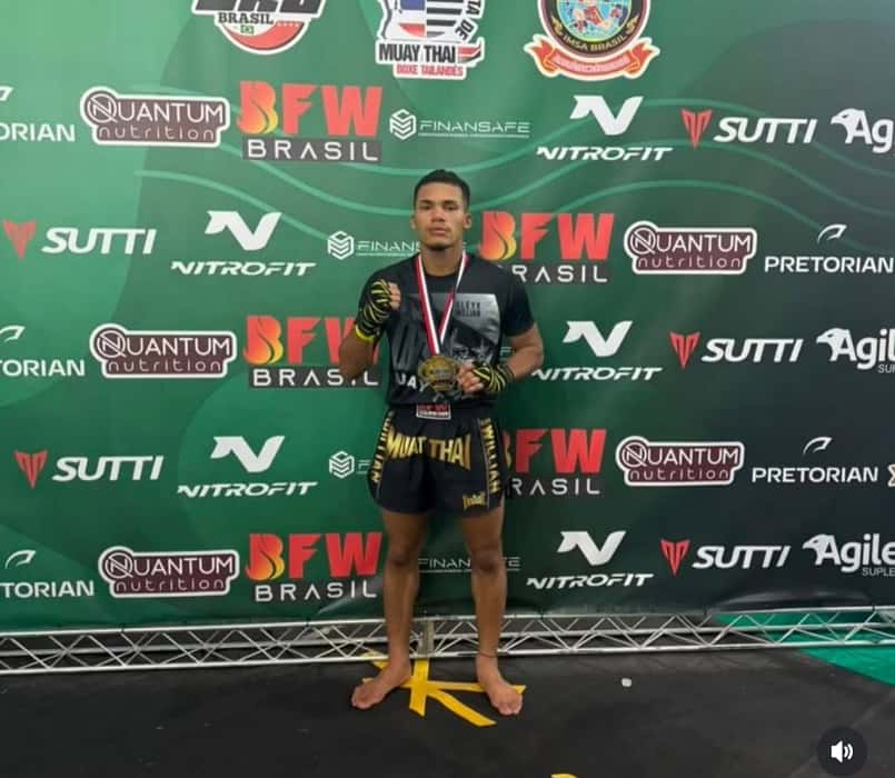 Campeão brasileiro de Muay Thai, atleta de Birigui busca apoio para disputar Mundial Atleta birigüiense Tallison de Souza Ramos (Instagram/ Reprodução)