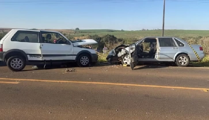 Mulher morre e três ficam feridos em colisão frontal na região Foto/ Redes Sociais