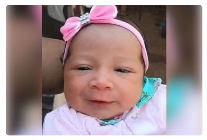 Bebê de 1 mês sequestrada no MS é encontrada no Paraguai Ayla Emanuelly desapareceu em Campo Grande. — Foto: Redes sociais