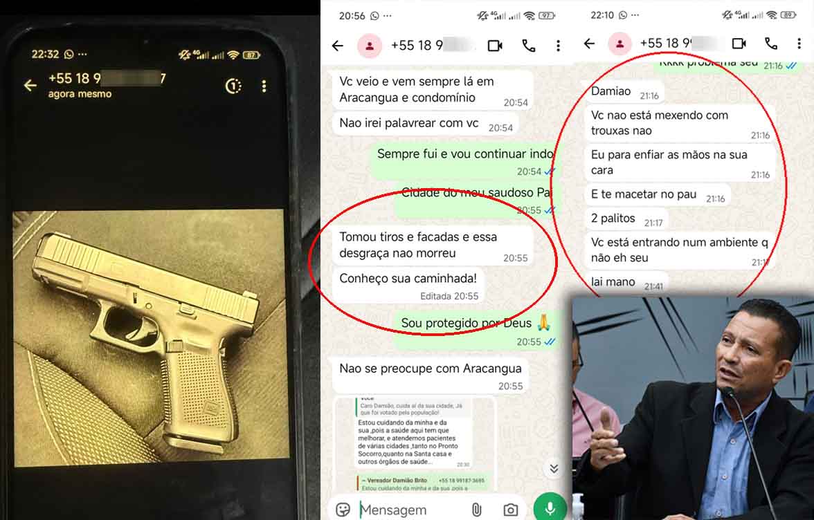 Acusado de ameaçar vereador de Araçatuba é preso por violência doméstica damiao brito 1
