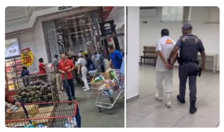 Açougueiro é preso suspeito de esfaquear colegas de trabalho após sofrer bullying em supermercado de Jundiaí — Foto: Reprodução