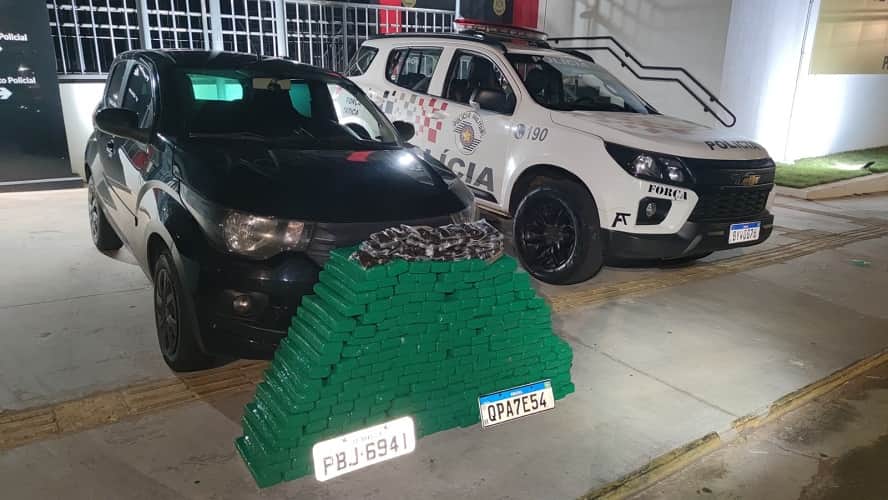 Força Tática apreende 200 kg de drogas após perseguição na Rondon maconha castilho 1