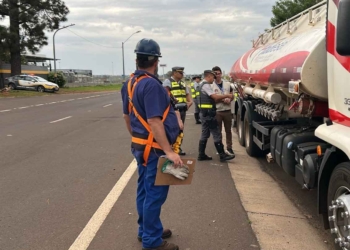 operacao Policia rodoviaria e ipem