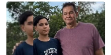José Marcos Ramos e o adolescente Marcos Guilherme de Souza Ramos morreram em acidente na Estrada Vicinal de Reginópolis — Foto: Arquivo Pessoal