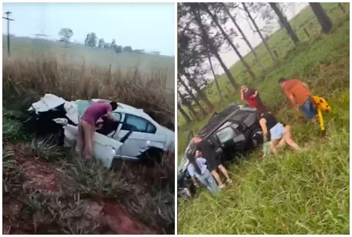 Colisão entre quatro veículos deixa dois mortos e quatro feridos na região Foto: Cidadão Net/ Reprodução