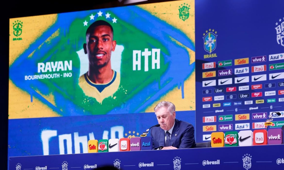 Ancelotti anuncia 26 convocados para amistosos da seleção brasileira © Rafael Ribeiro/CBF/Drieitos Reservados