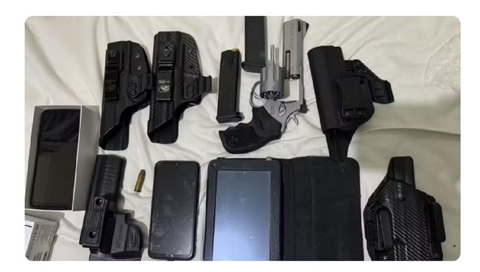 Polícia apreende arma e celulares em investigação sobre morte em Araçatuba apreensao armas 1