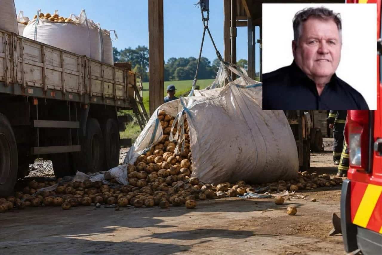 Um dia após completar 63 anos, vereador morre após ser atingido por carga de batatas batata morte