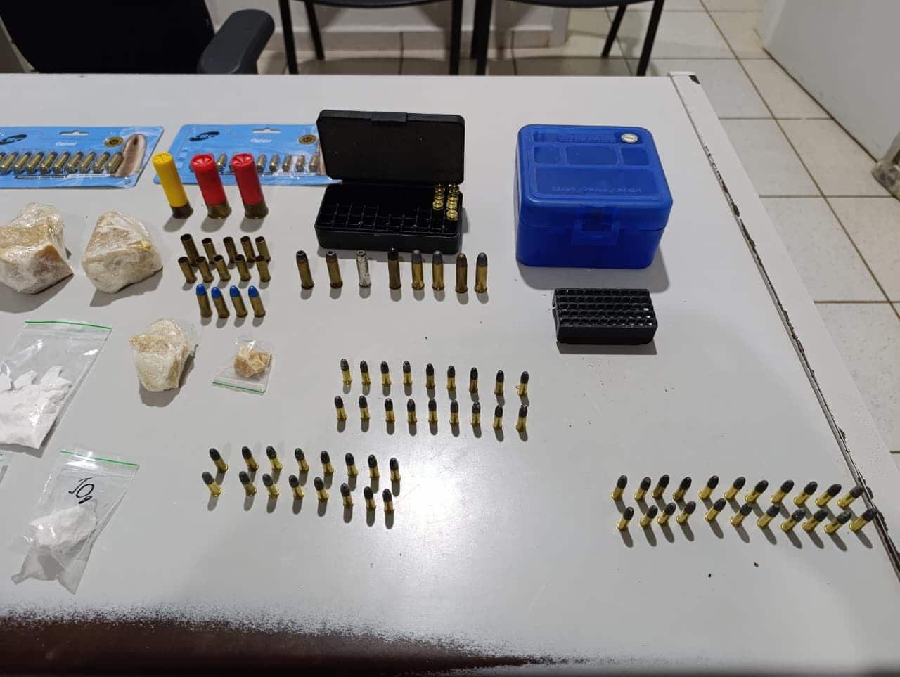 PM encontra cofre com drogas e 109 munições durante ação na região municoes auriflama