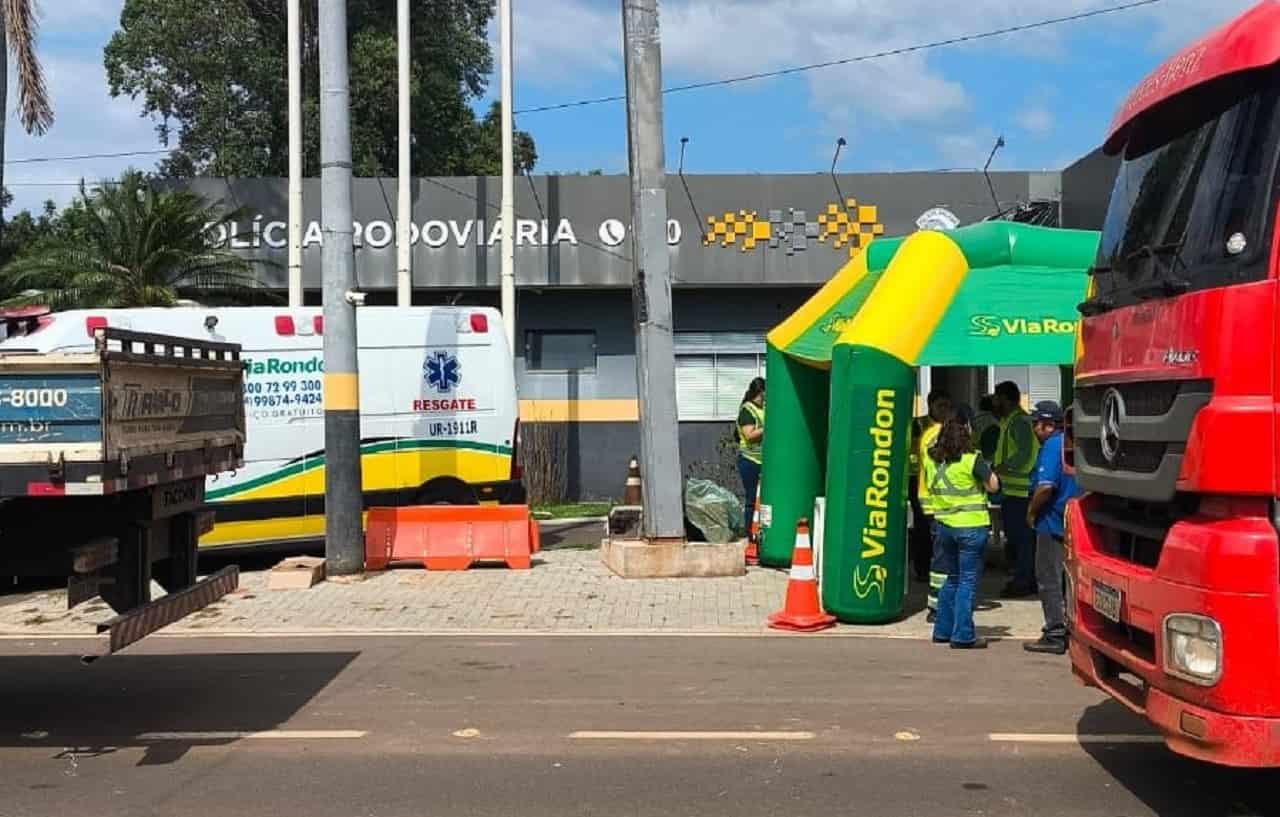 Saúde e segurança: ação atende caminhoneiros na Rondon, em Araçatuba opera