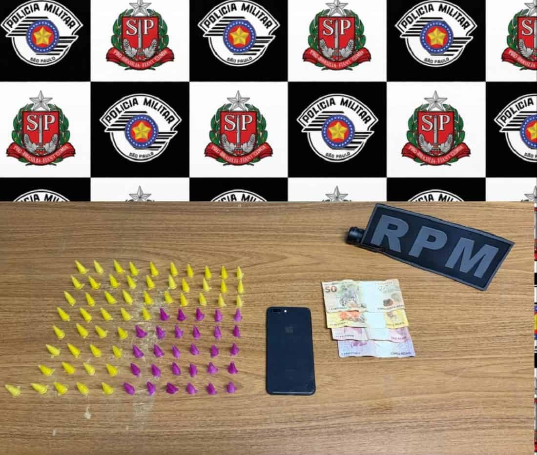 PM apreende adolescente com 81 microtubos de cocaína em Araçatuba traf ata 6