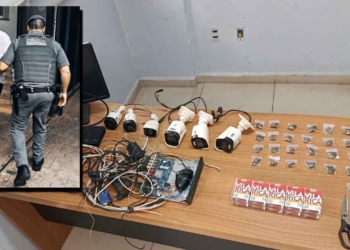 Jovem é preso com porções de maconha em imóvel monitorado por câmeras em Araçatuba trafico 5