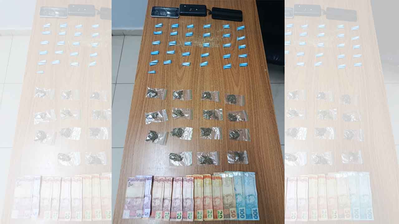 PM apreende dois adolescentes com cocaína e maconha em Araçatuba trafico 8