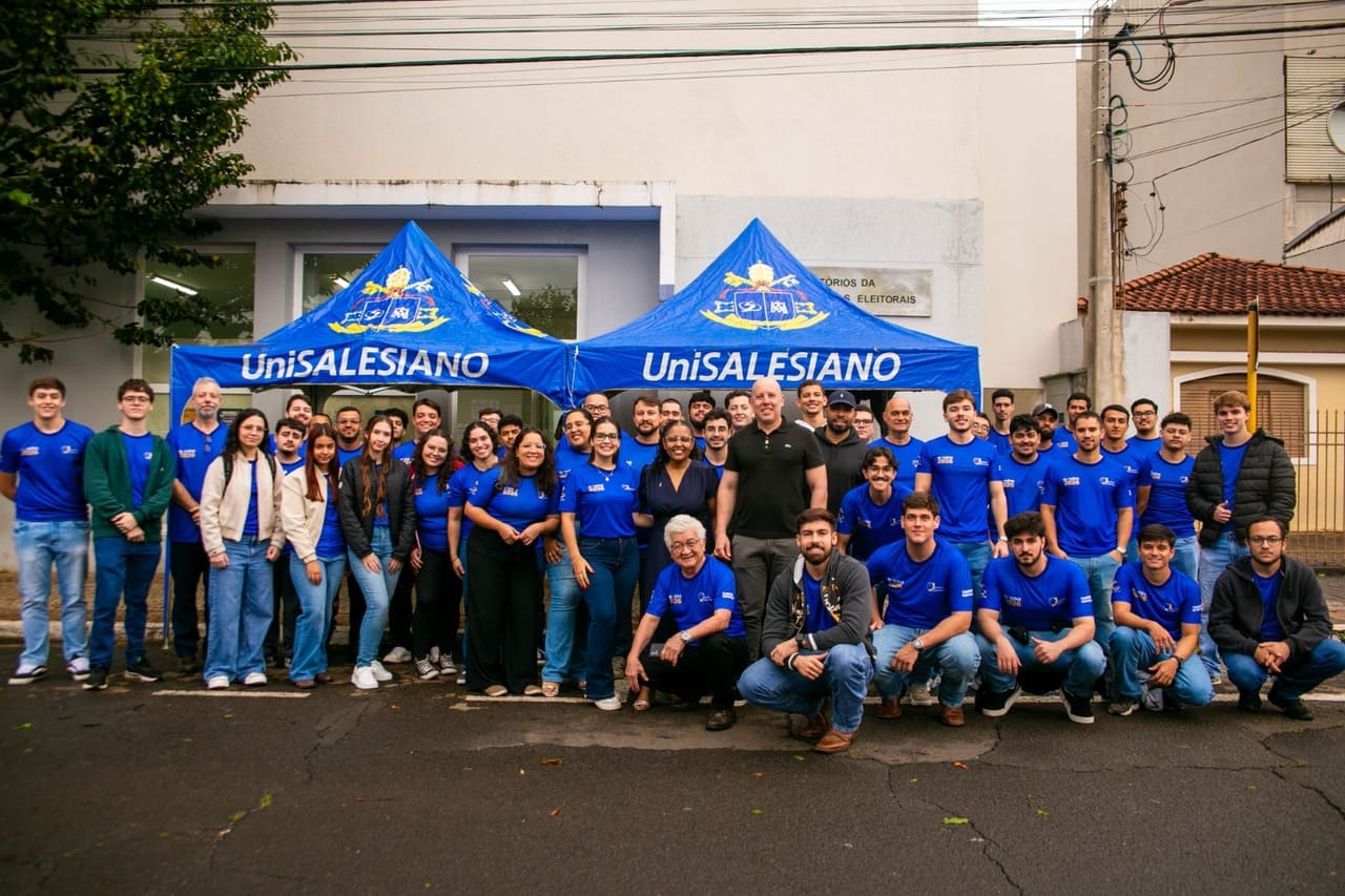 Acadêmicos do UniSALESIANO apoiam processo eleitoral em Araçatuba e região Academicos do UniSALESIANO apoiam processo eleitoral 1