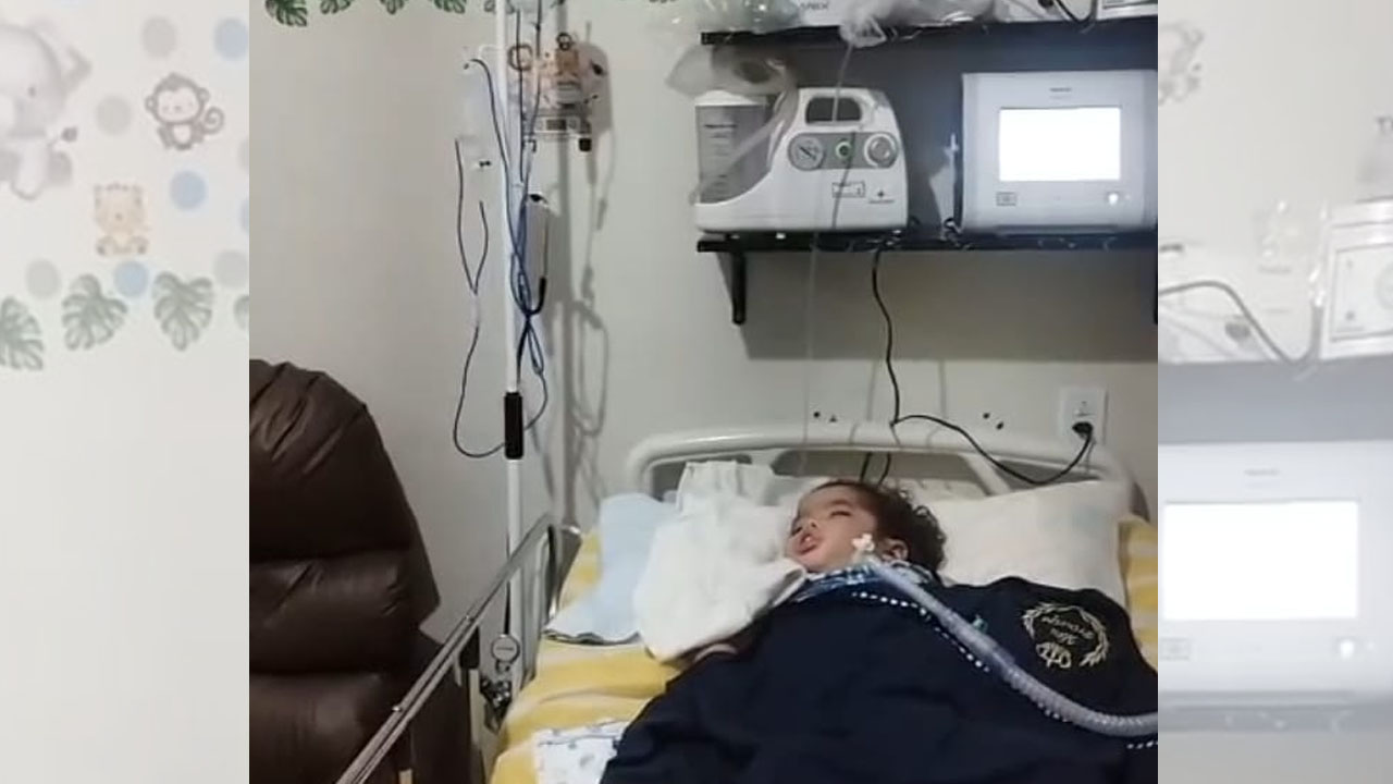 Família pede ajuda para custear tratamento em casa de menino de 1 ano e 10 meses Davi Lucca