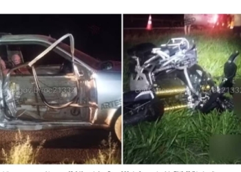 Motociclista morre após carro sair de canavial e atingir moto em rodovia Motociclista morre em acidente na SP-340 em Jaú — Foto: CCO da Concessionária EIXO SP/Divulgação