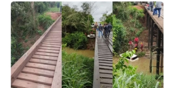 Homem que estava desaparecido é encontrado morto dentro de carro submerso em rio em Santo Expedito (SP) — Foto: Polícia Civil/Divulgação