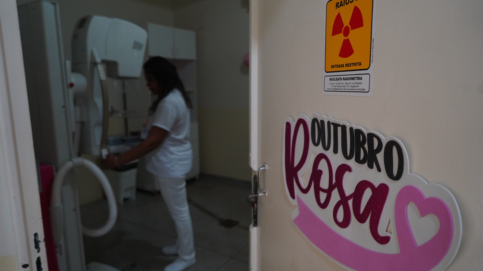 campanha outubro rosa em Aracatuba