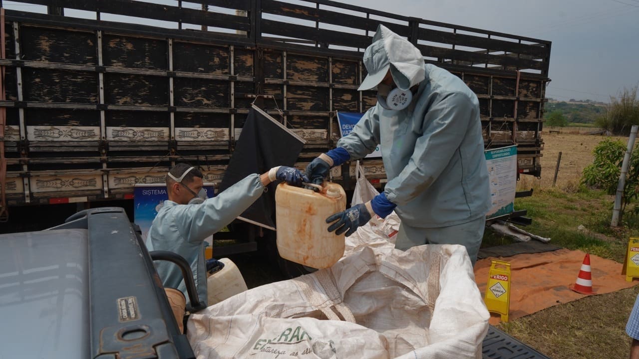 Araçatuba terá coleta de embalagens de agrotóxicos nesta quinta-feira coleta de embalagens de